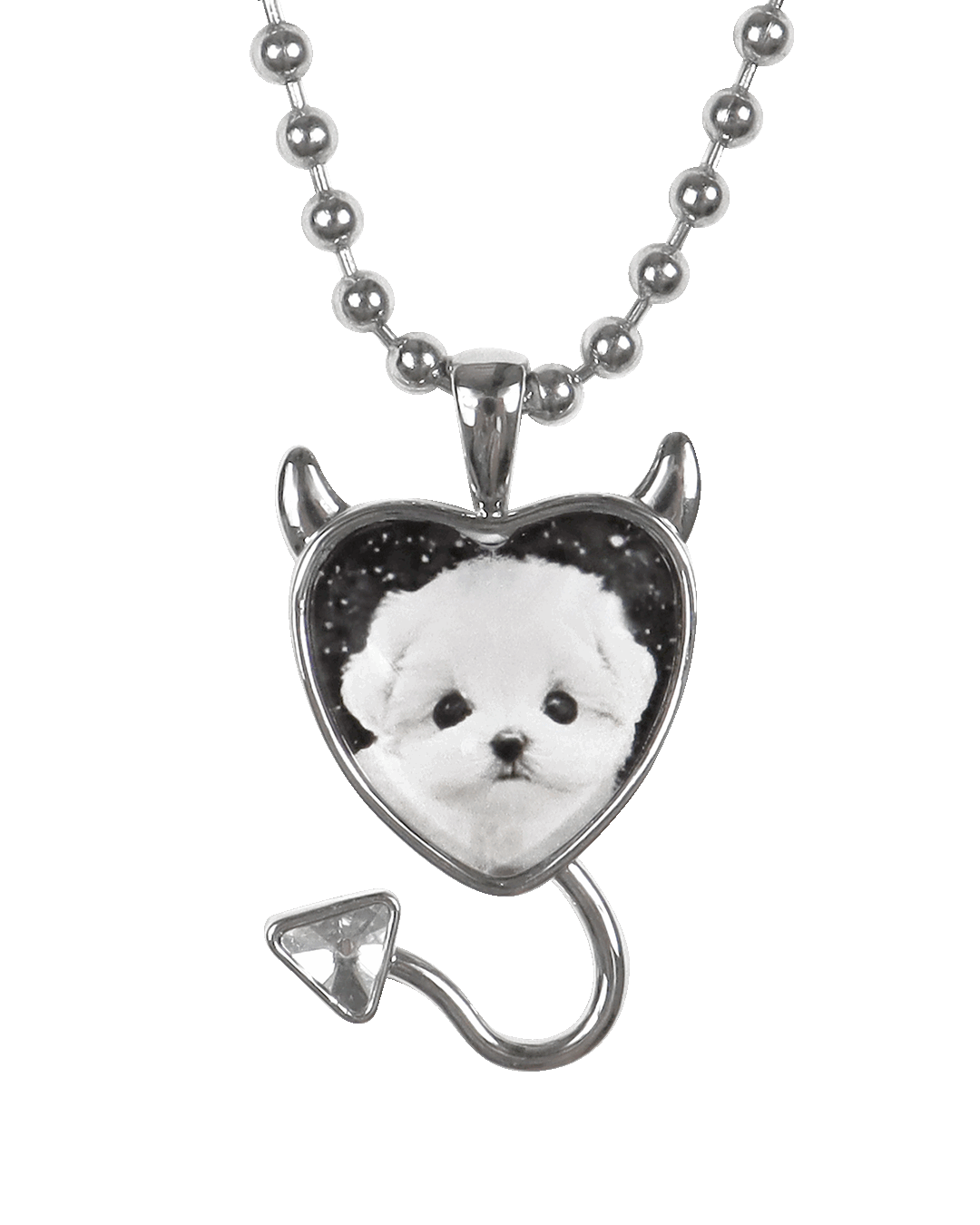 Devil heart necklace