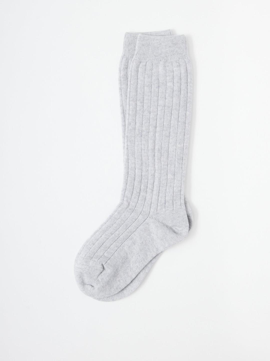 Cashmere Socks - Light Heather Grey / S / AT00CS0181