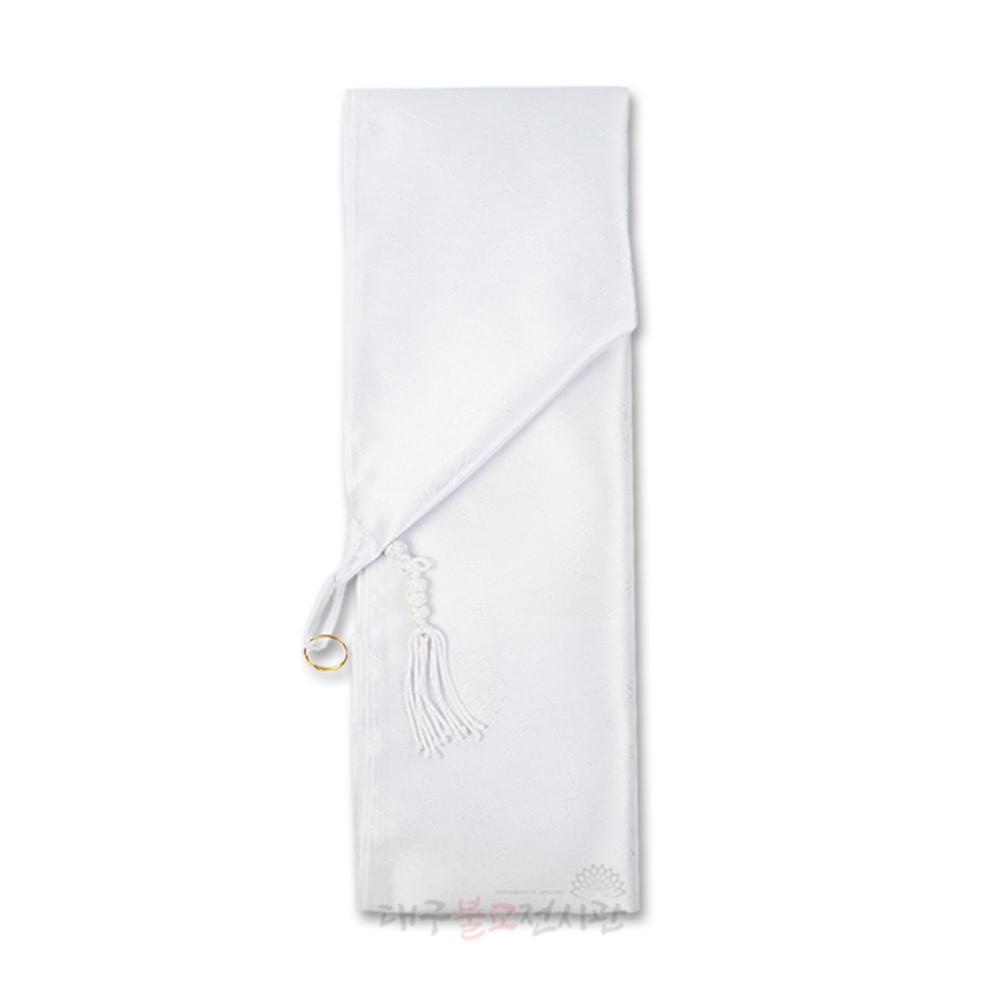 고급 부채방울수건 (2장) 백색 무속용품 신내림 신굿 법당 사찰 무구 점사