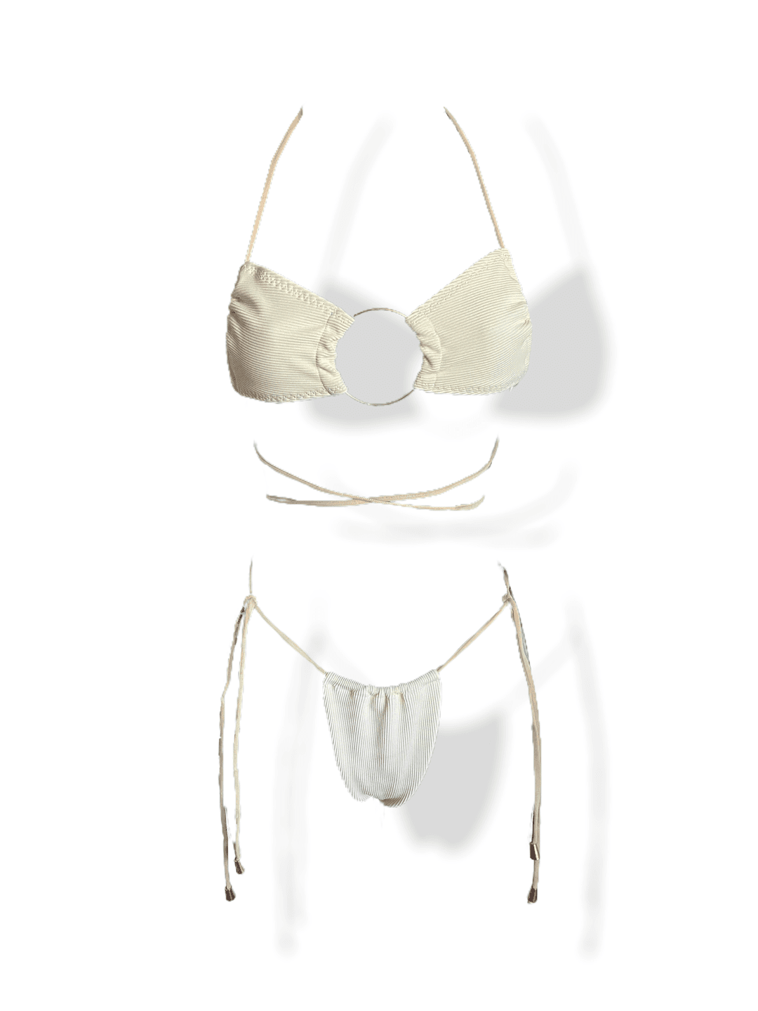 Cream Ring Set - X-Small / X-Small / Cheeky