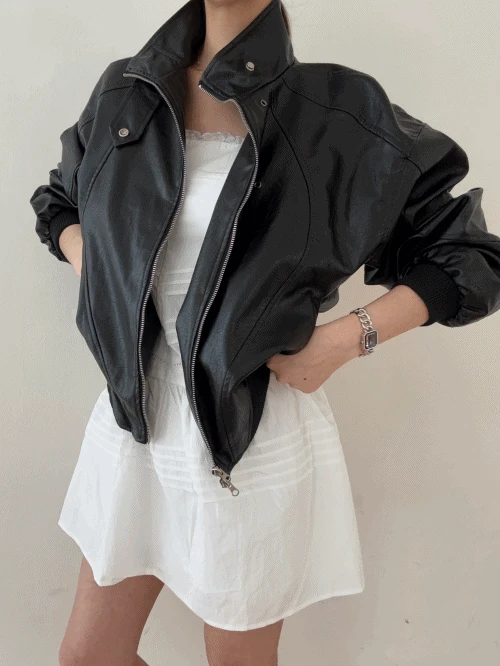 라이 레더 자켓