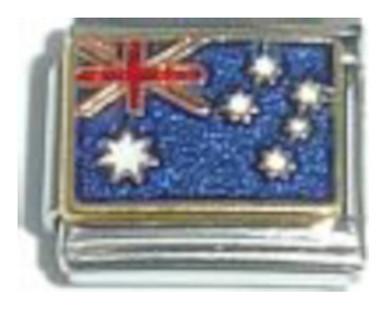 Flag of Australia Italian Charm