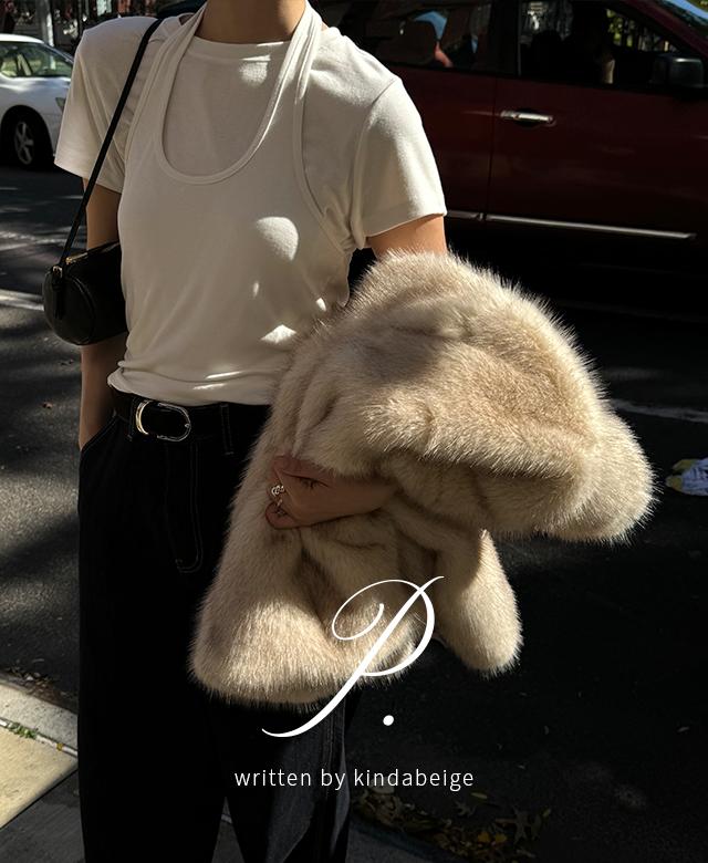 킨다베이지 [page] 하브스 홀터넥 슬리브리스 탑 (3color)┃오늘출발