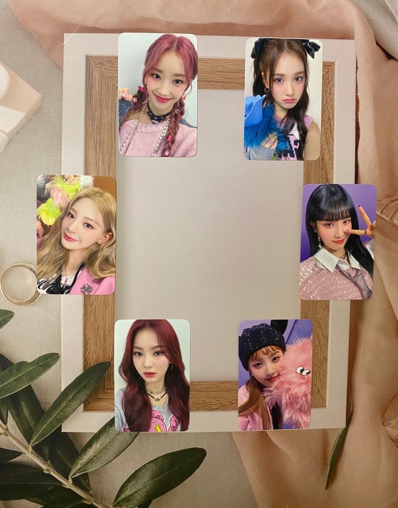 스테이씨 Teddy Bear 애플뮤직 럭키드로우 손그림 포카 수민 시은 아이사 세은 윤 재이 테디베어 포토카드