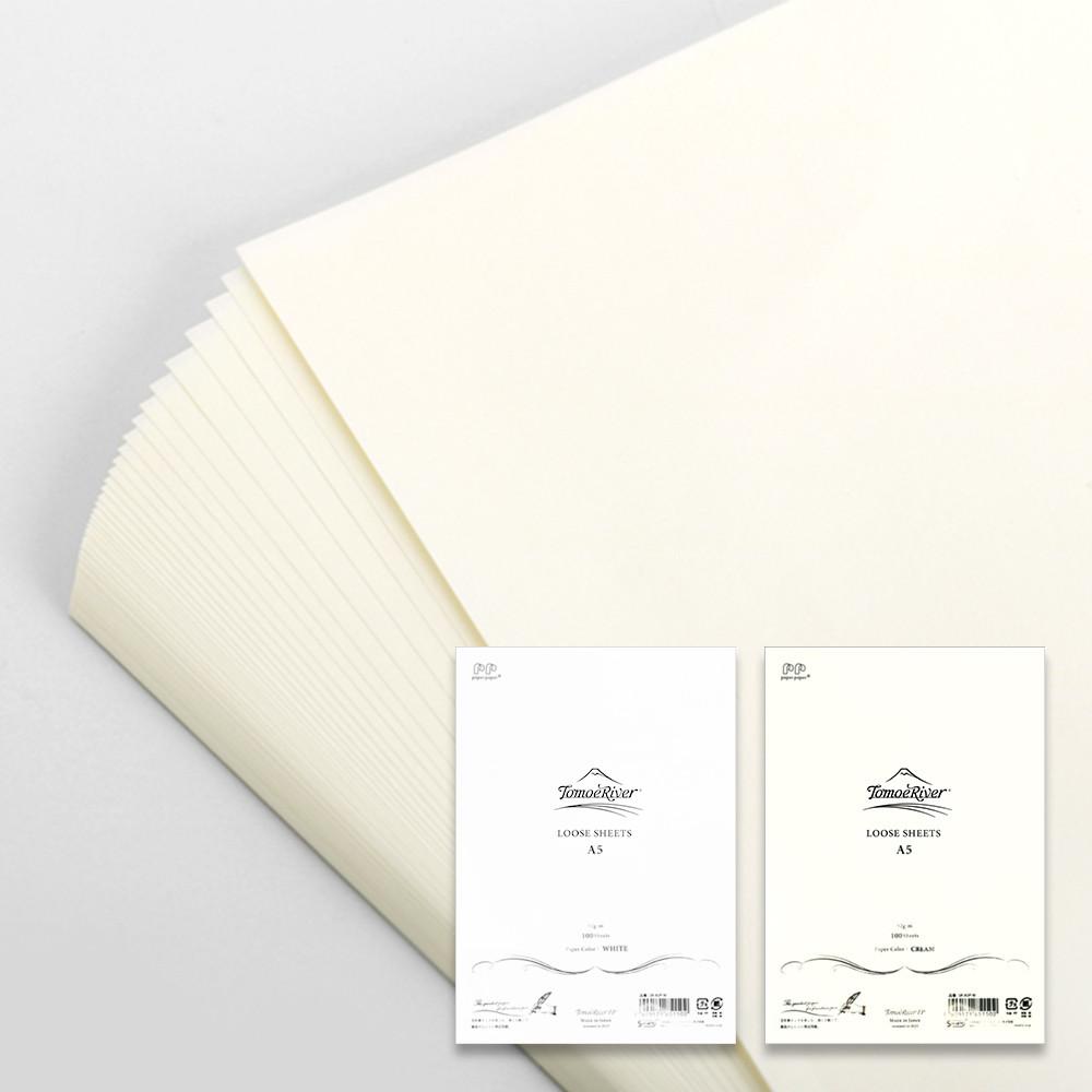 토모에리버 종이 루즈 시트 무지 A5 100장 만년필 잉크용