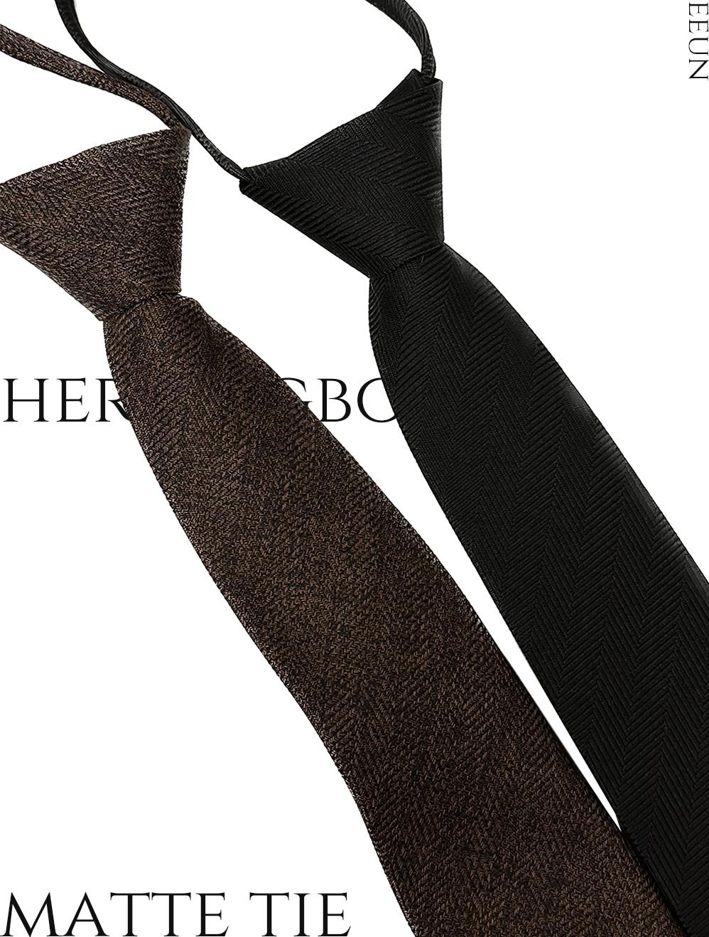 herringbone matte tie