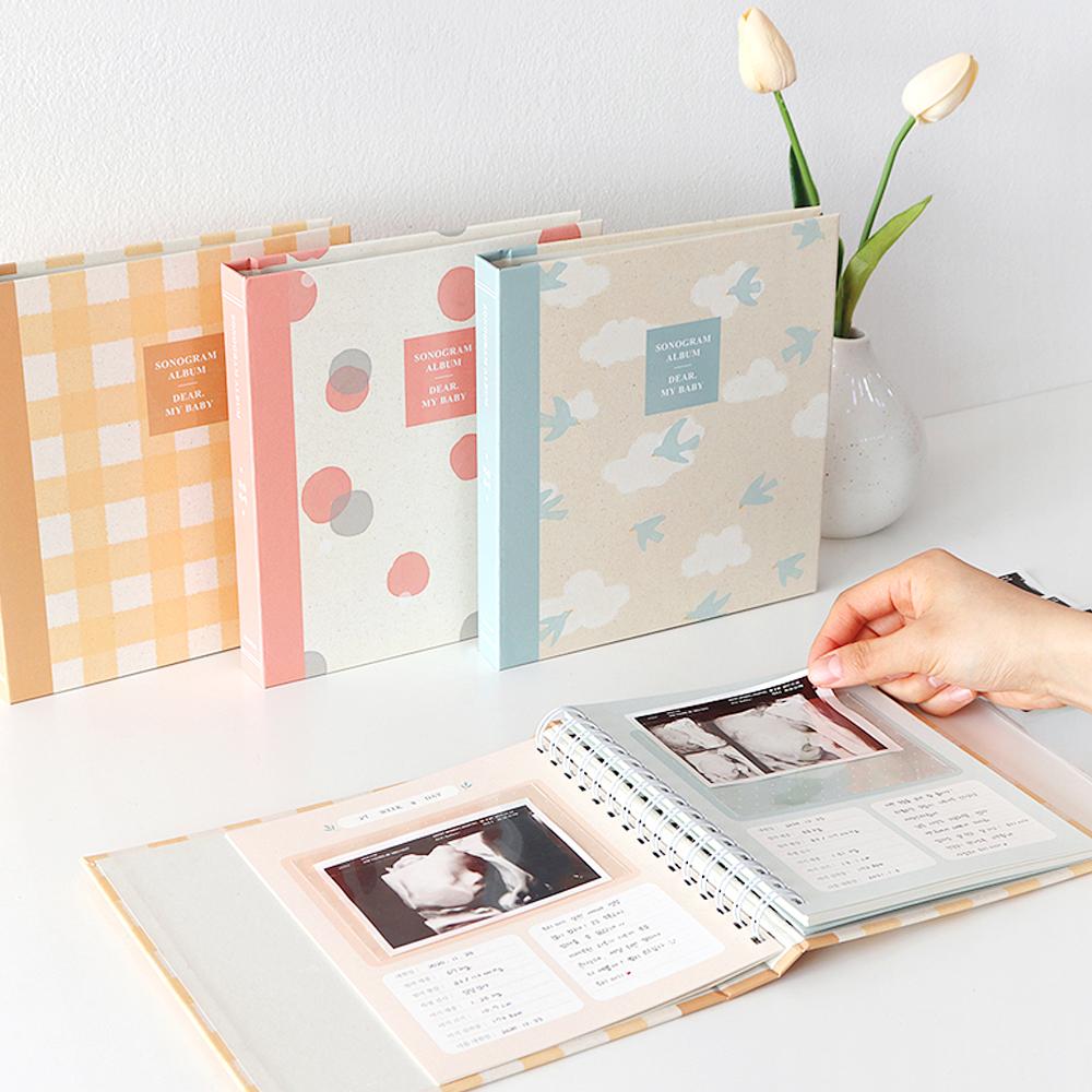 초음파 사진앨범 아기 임신 태아 접착식 앨범