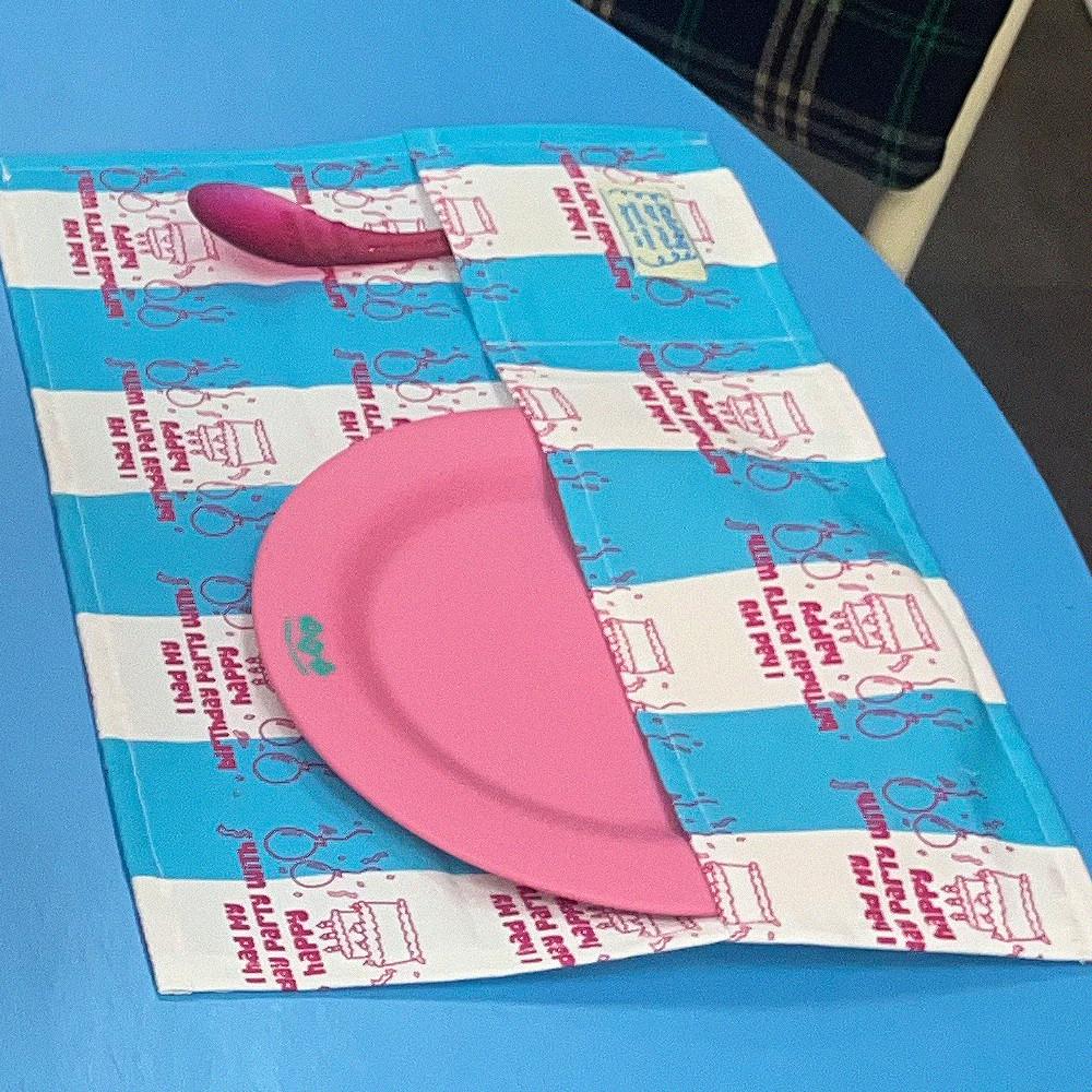 HBD vibe, happy summer, picnic placemat 패브릭 테이블 매트