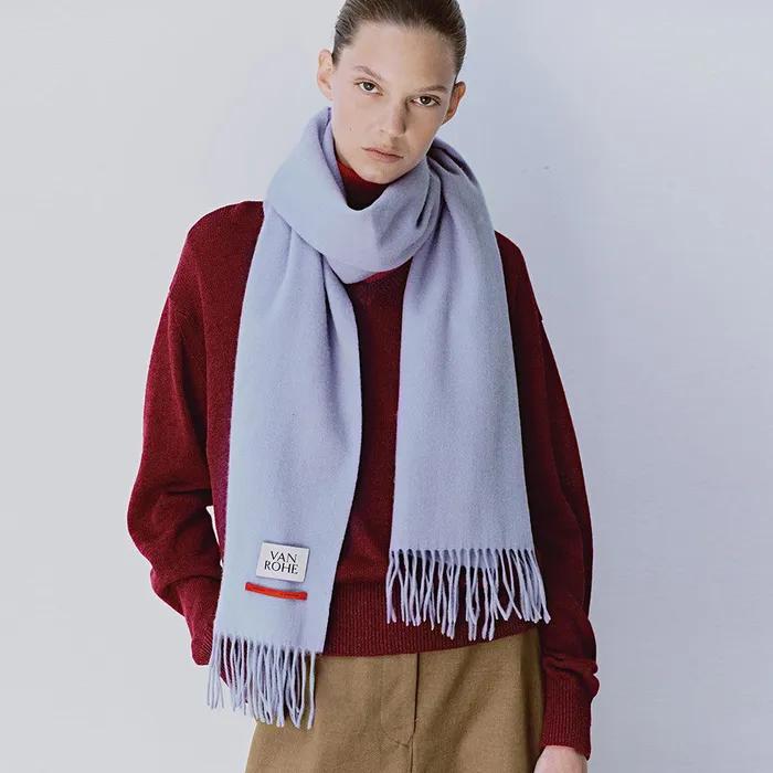 Cashmere Blend Wool Muffler Y905_2color