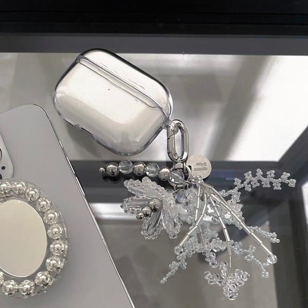 눈꽃송이 비즈 키링