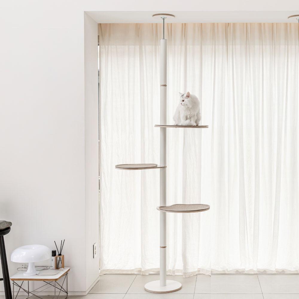 오브바이포 고양이 베이직 원목 알루미늄 캣폴 캣타워 [A세트]