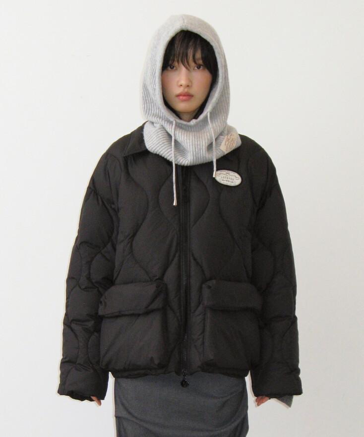 lotsyou_Nostalgia Quilting Padding Jacket Black