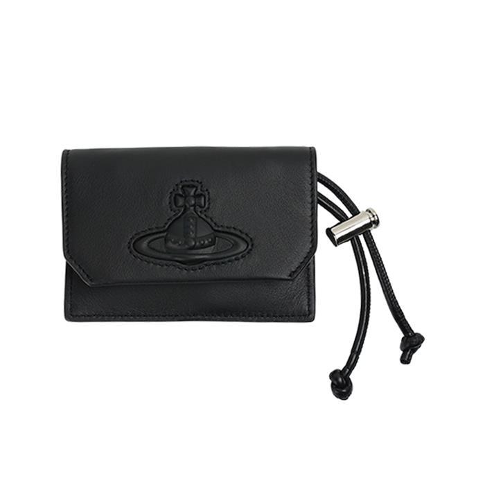 비비안웨스트우드 여성 스트랩 카드 홀더 블랙 55020001U-L001S-N401