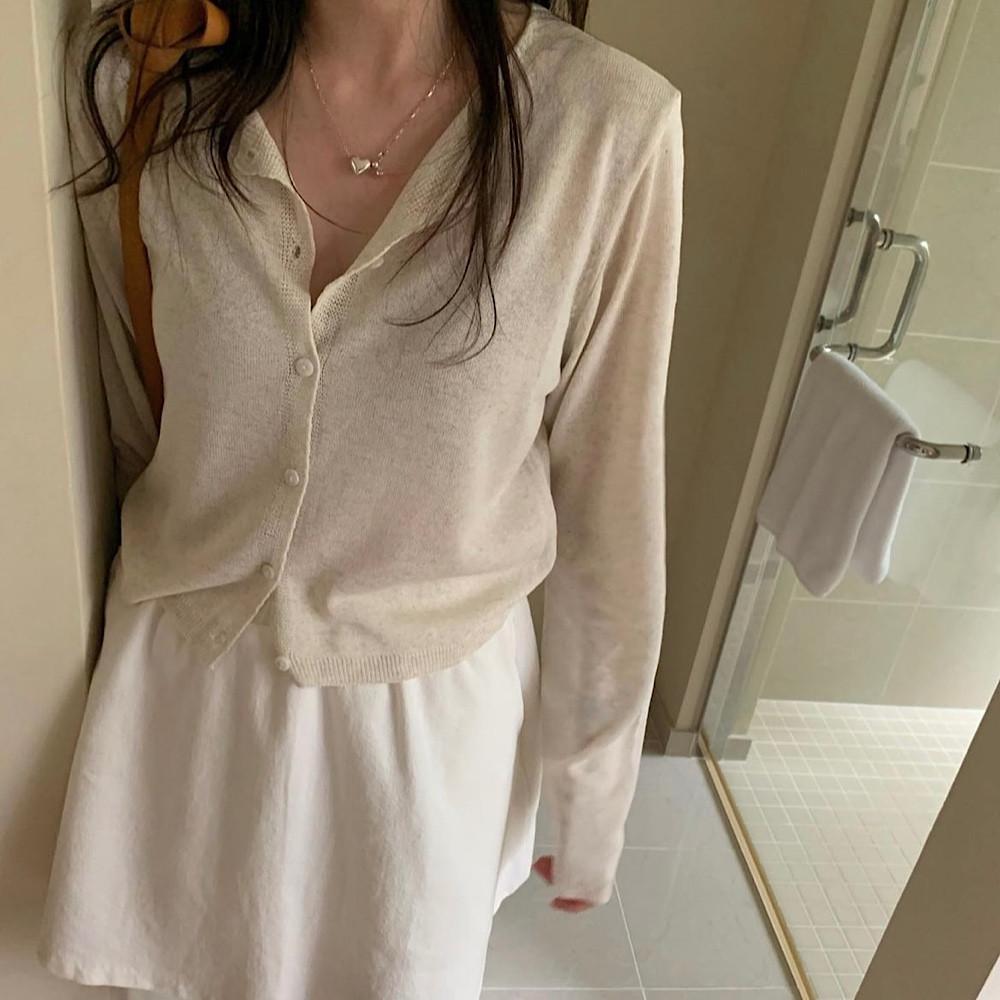 (핑크당일)프리러브 모닝 린넨 가디건