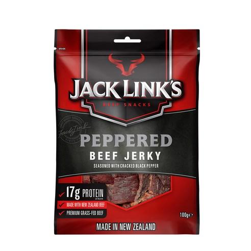 잭링크스 비프 져키 페퍼드 육포, 100g, 1개 - 원물간식 | 쿠팡