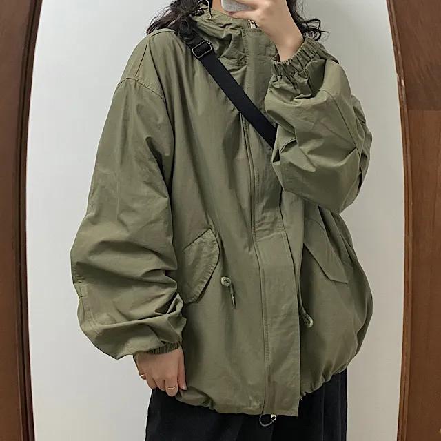 🔥포카 후드야상 바람막이(블랙/그레이/카키/베이지/남여공용)