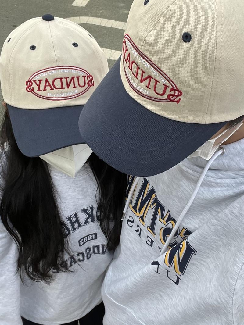 선데이 배색 볼캡 (4color)