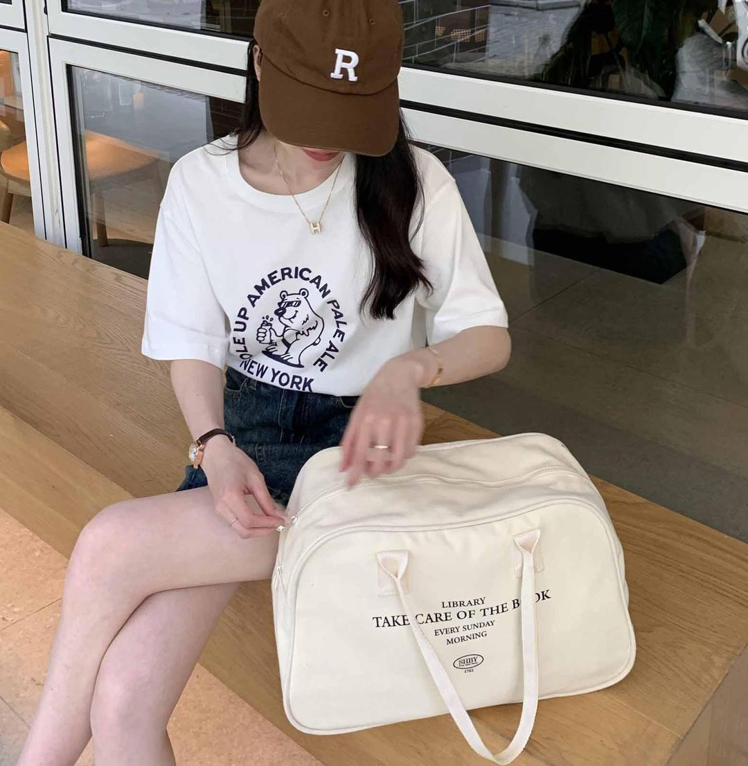 몰리 캔버스 바캉스 보부상 보스턴백 가방