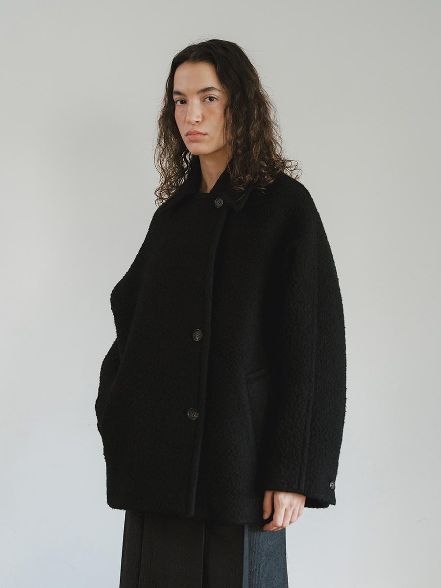 TVW SURI ALPACA SEMI DOUBLE HALF COAT_D-NAVY