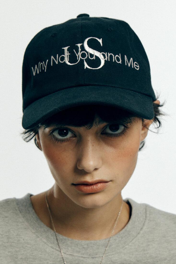 classic logo ball cap - black