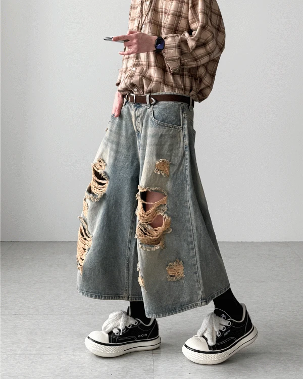 후키 빈티지 버뮤다 데님(2Colors)