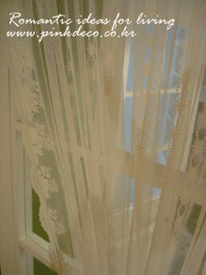 로즈 레이스 쁘띠 커텐