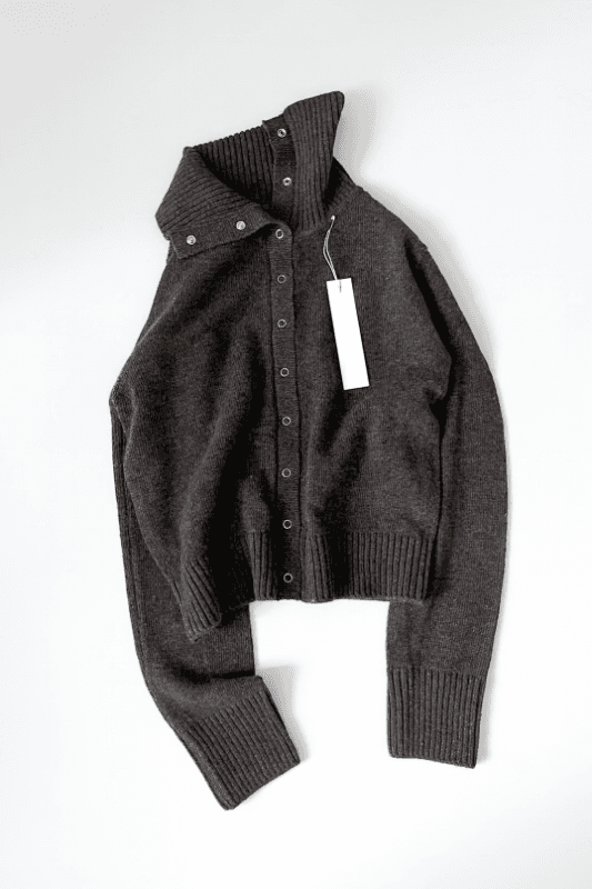 wool snap cardigan (2color)