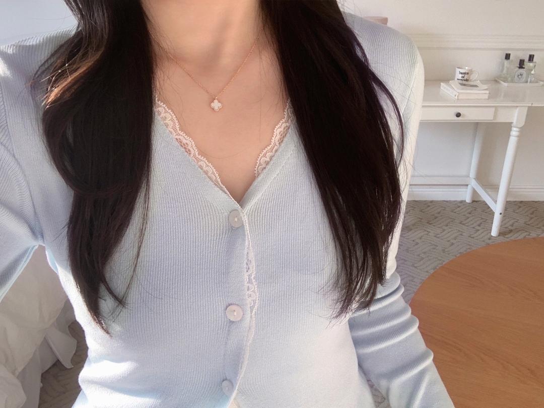 러체 [반응폭주] Weather lace cd 소라 레이스 여리핏 가디건