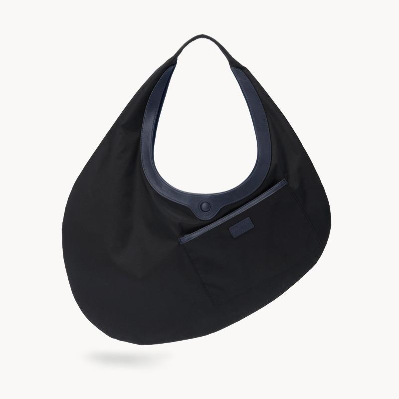벤앤쿠 Pebble Shoulder Bag - Reversed Navy (Nylon)
