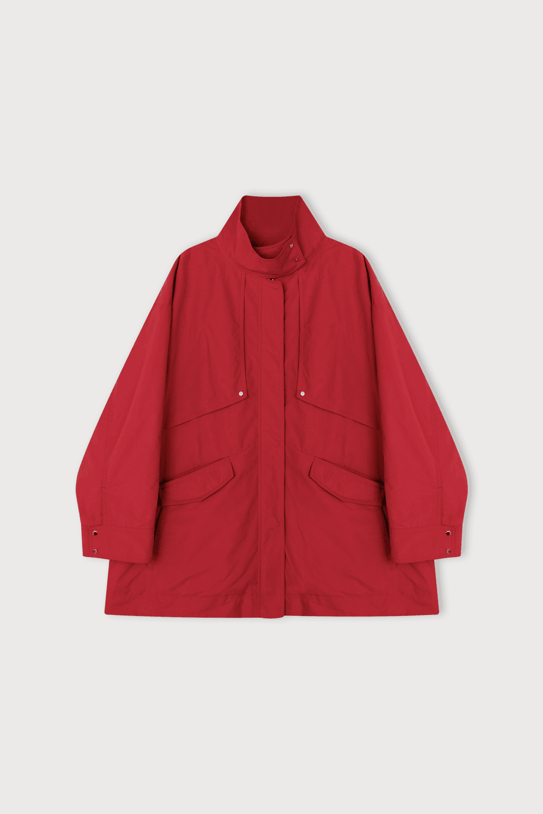 BUTTON NECK WINDBREAKER