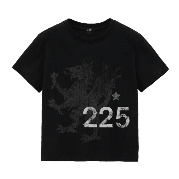 [4th Restock] 225 dragon crop T-shirt (black)