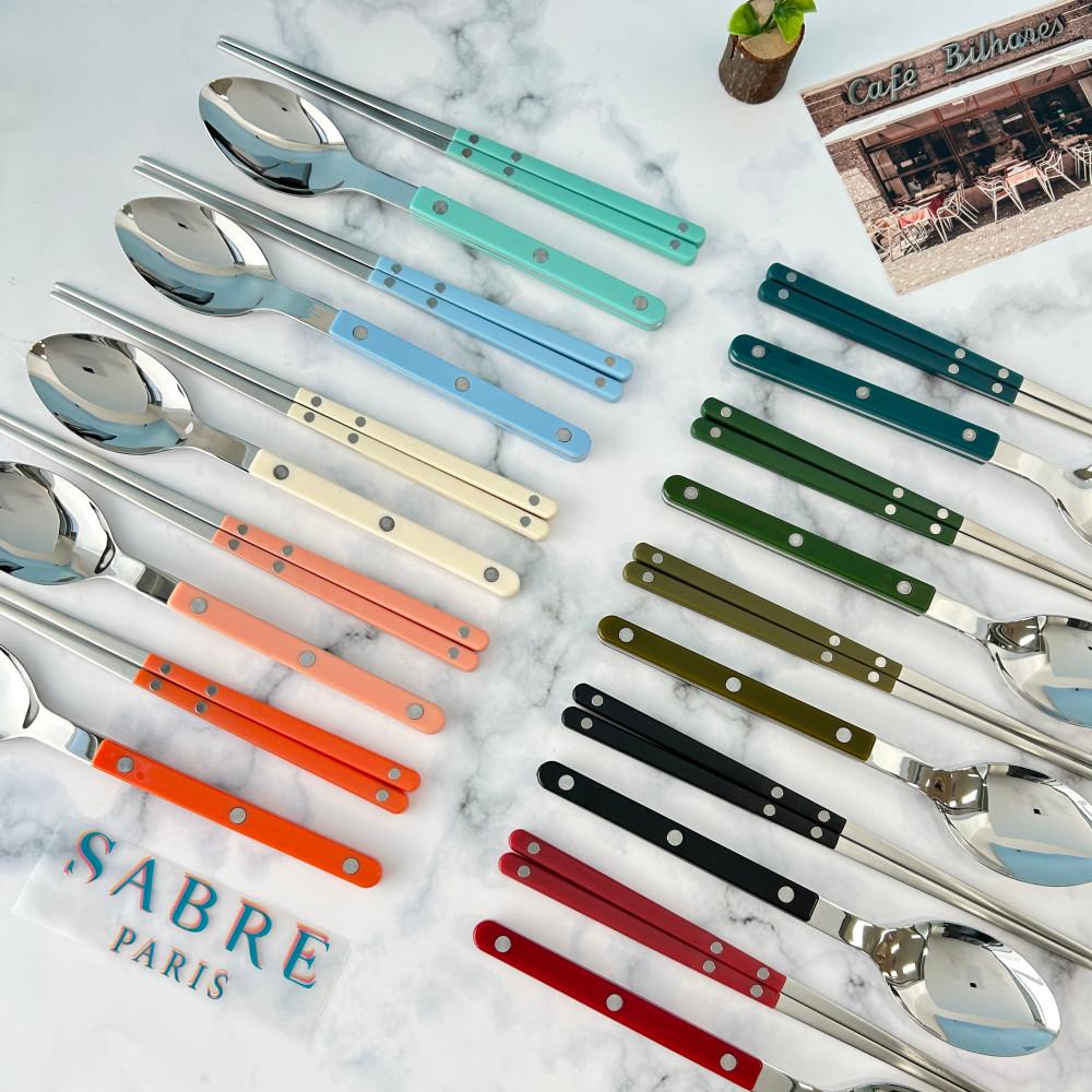 사브르 비스트로 샤이니 수저세트 디너스푼 쌍띠에 시그니처젓가락