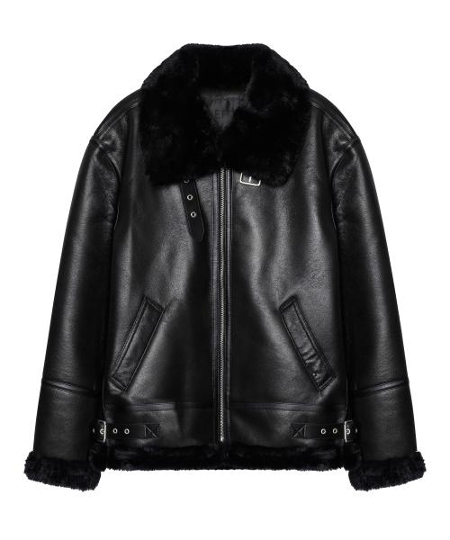 에비에이터 B-3 무스탕 자켓 [블랙]