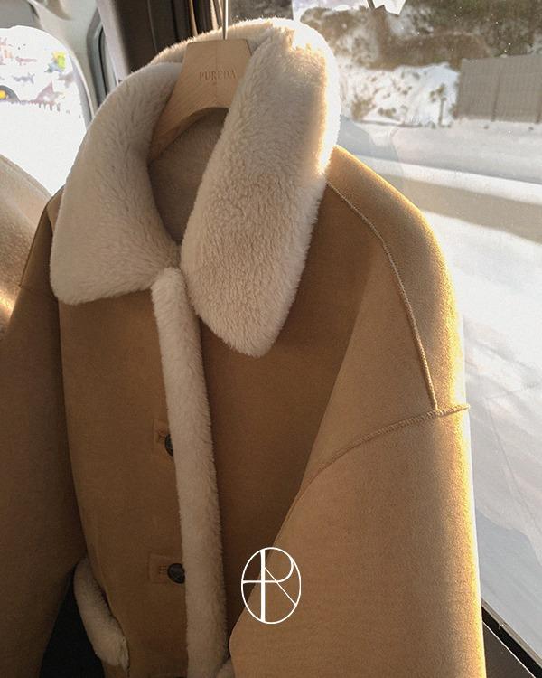 퓨어다 🏆무스탕1위🏆[고퀄리티/울30%][MADE] 루이스 울 리버시블 스웨이드 무스탕