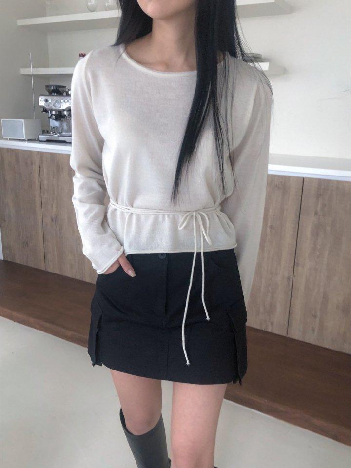 [제인쇼룸]24SS 타히티 워크 니트 티셔츠