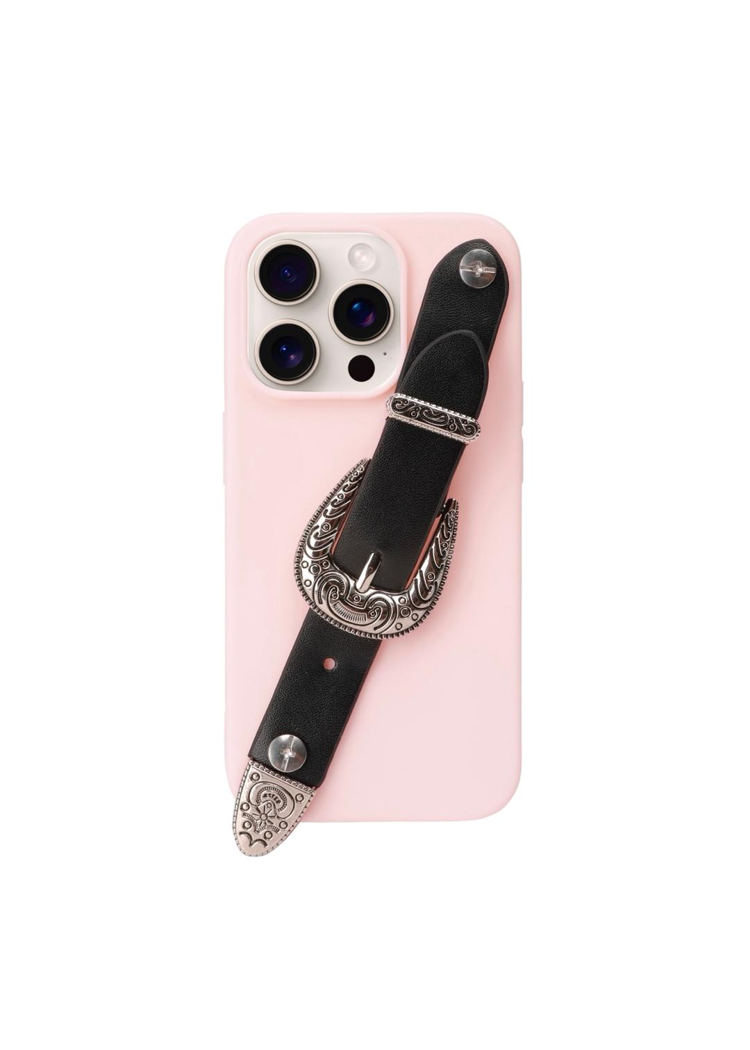 Western-strap iphone case (Pink)