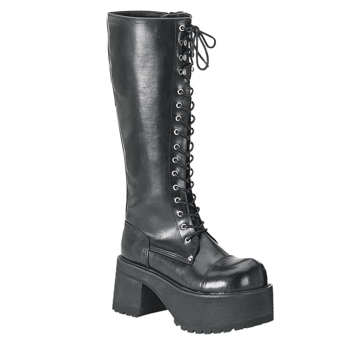 Ranger-302 - Black Vegan Leather / 10