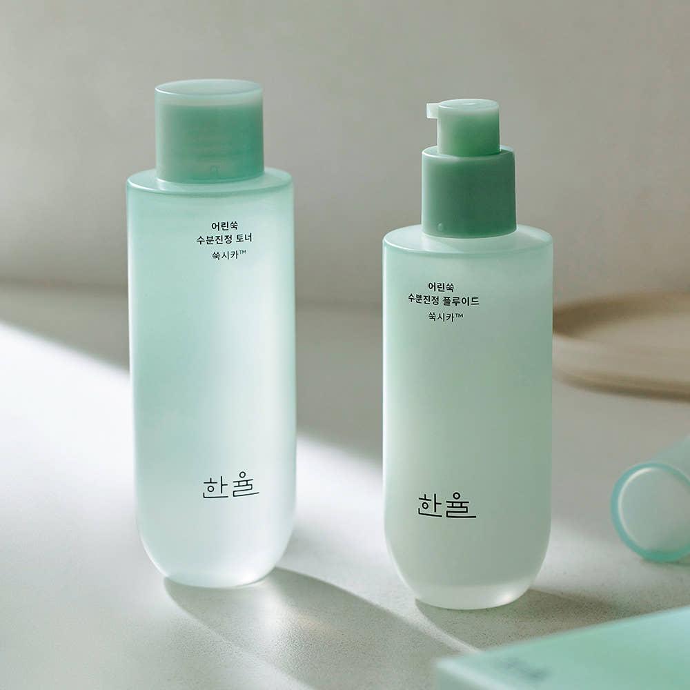 [본사직영] 한율 어린쑥 수분진정 2종세트 (토너 150ml+플루이드 125ml)