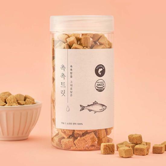 펫프렌즈 동결건조 펫 간식 촉촉트릿 소프트연어 90g