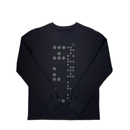 BRAILLE L/S TEE (BLACK)