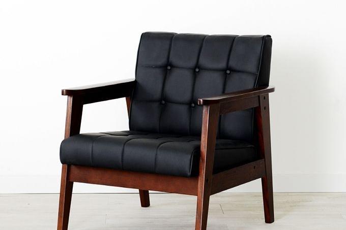 로즈마리 원목 인조가죽 1인용 소파 6colors