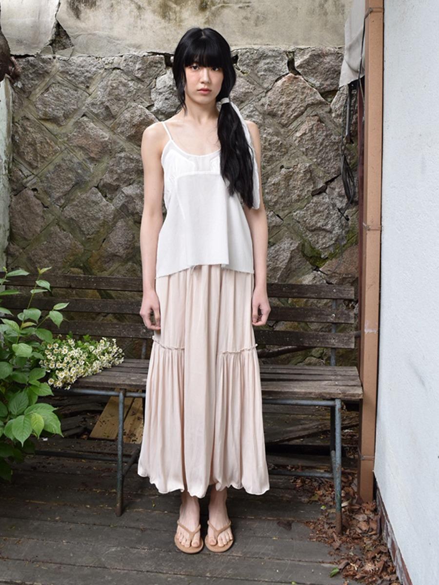 Juliette satin long skirt _ 2 colors (2차 open)