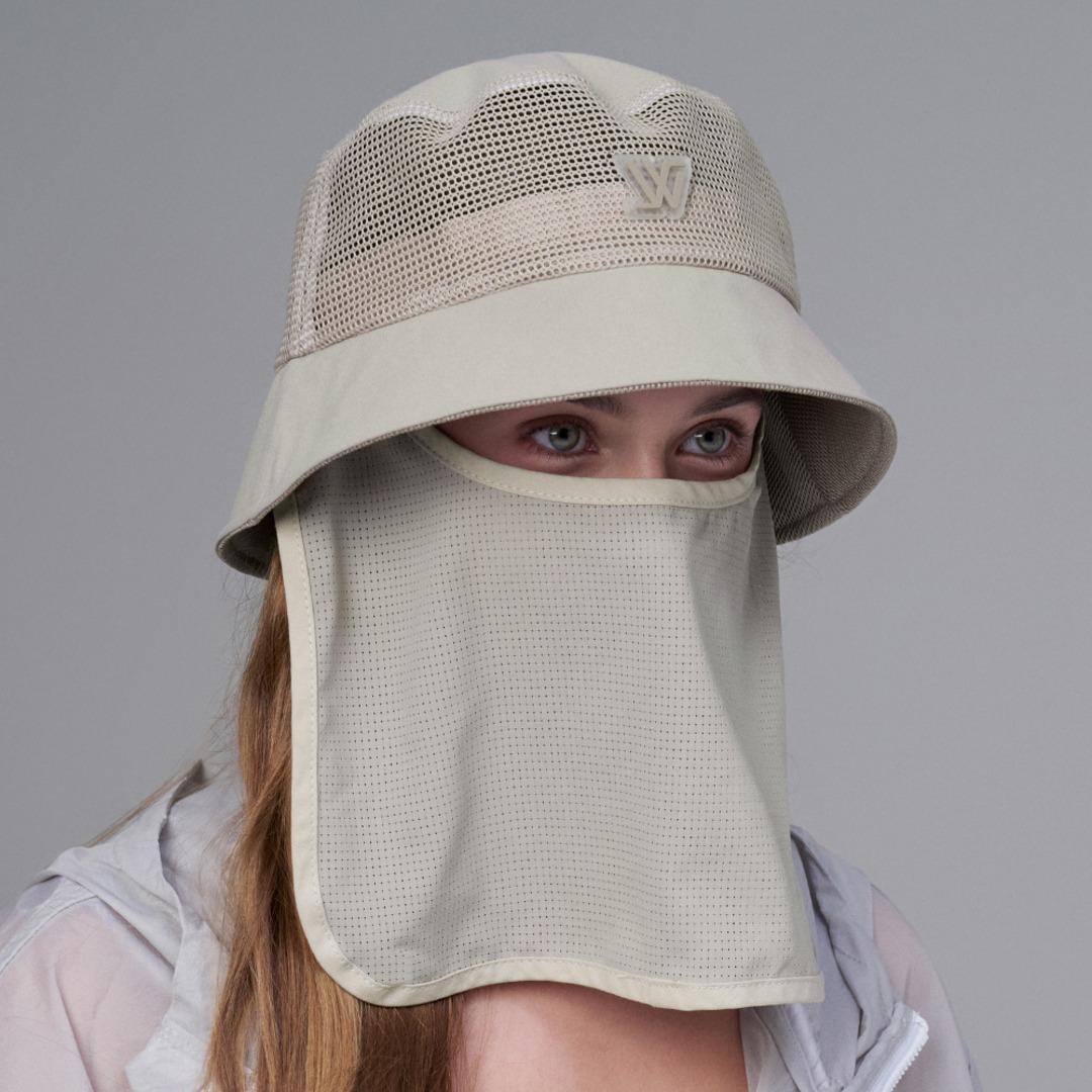 [화이트샌즈] 그린라벨 쿨링 넥 탈부착 메쉬 버킷햇 유레카