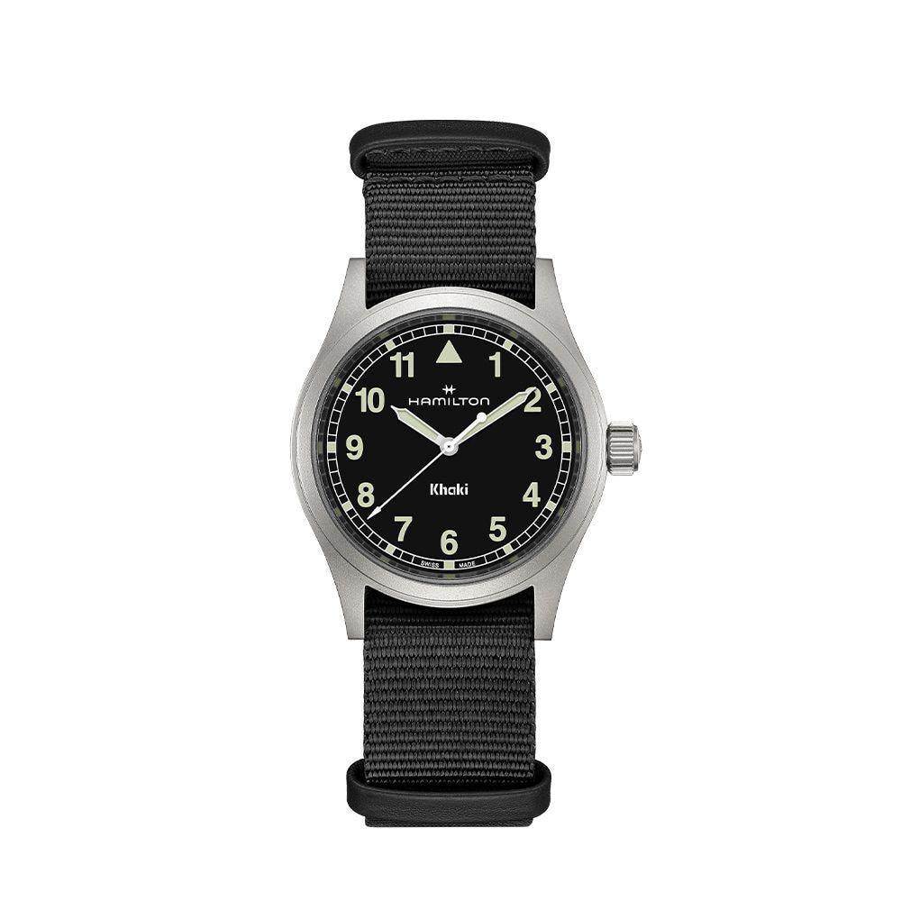 [공식] 해밀턴 카키필드 쿼츠 38mm 블랙 다이얼 H69401430