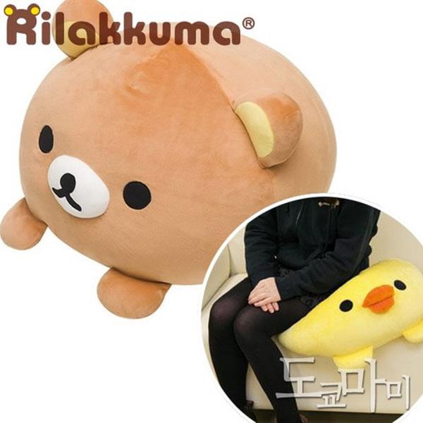 (일본) 리락쿠마 대형 슈퍼모찌모찌 인형 쿠션