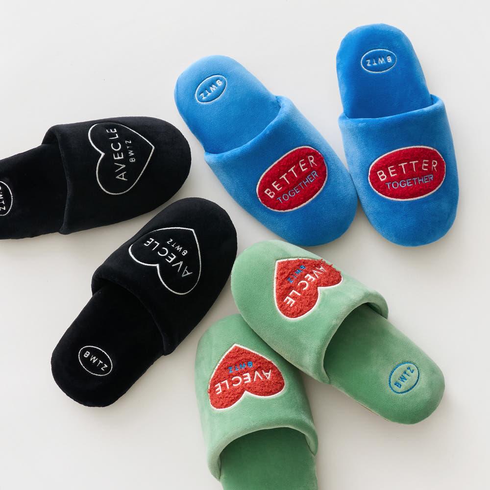 [BWTZ] 아베크 벨벳 실내화 층간소음 슬리퍼 (여성용 남성용빅사이즈)