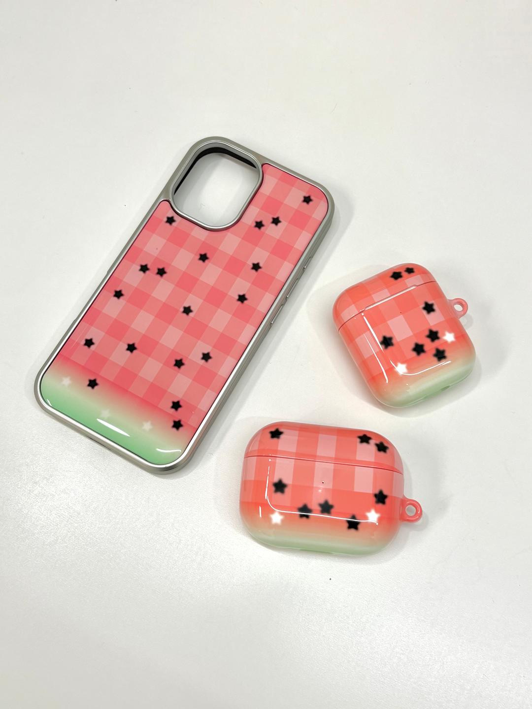 수박 에폭시 실버 폰케이스