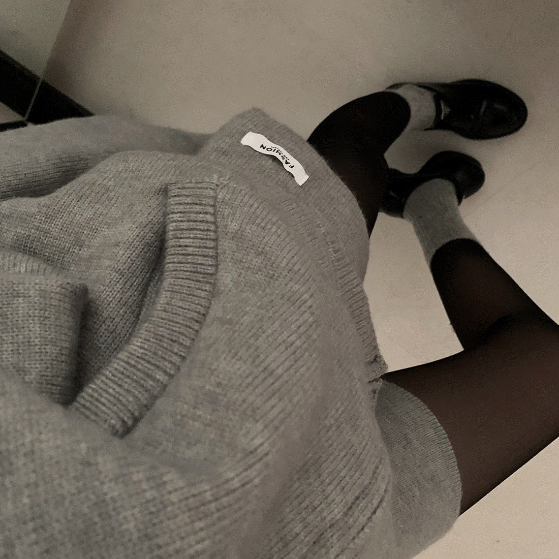 편안한 하루를 위한, 후드집업 반바지 니트 투피스 셋업 - set