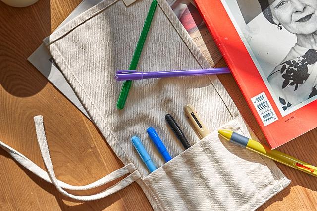 블랭크 광목 롤 브러쉬파우치 / 펜케이스 (RM 259001)