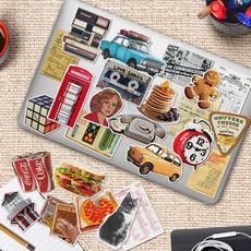 레트로스티커 대형 세트 vol 26 힙한 빈티지 감성 노트북 아이패드 캐리어 다이어리꾸미기